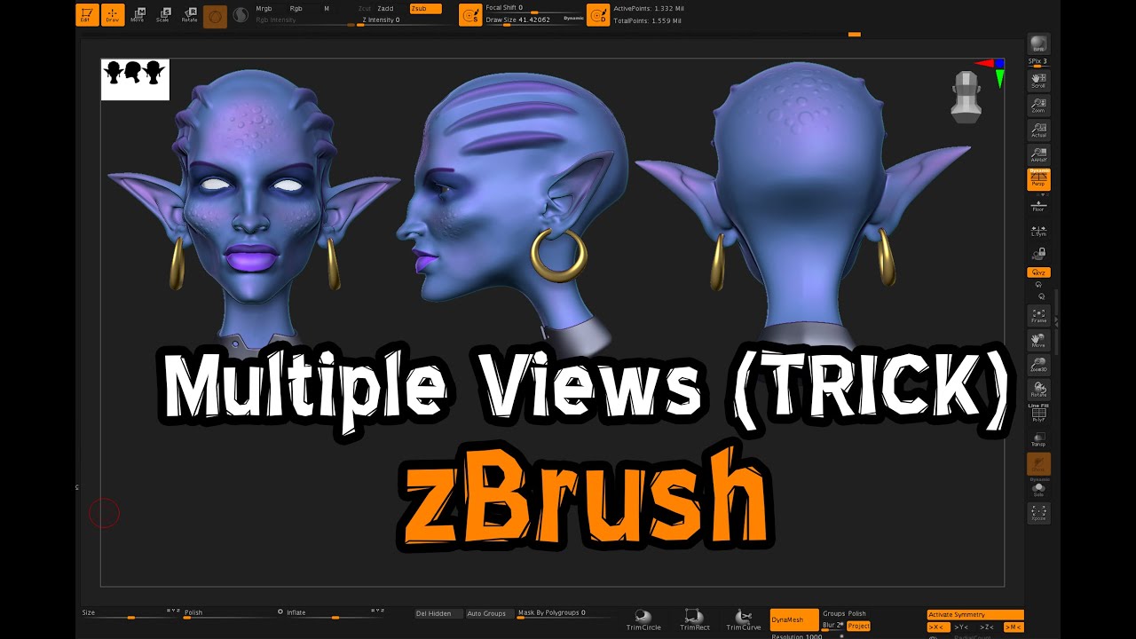 takinf multiple screen shots in zbrush