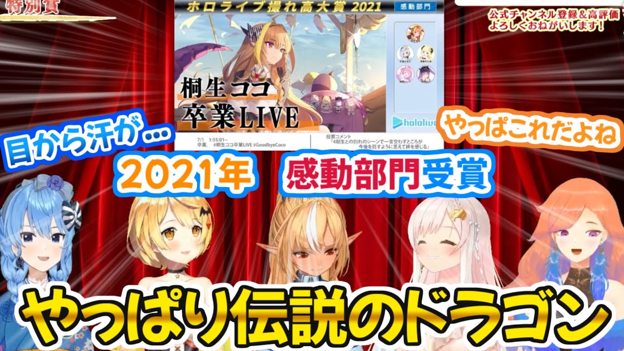 2021年を締めくくる感動部門はやはり満場一致であのシーン【ホロライブ 切り抜き動画 ゆくホロくるホロ2021 桐生ココ 】