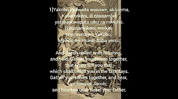Mwanzo Genesis 49 1 2 The Last Blessings 