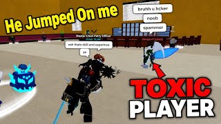 😂 Toxic Player Got Destroyed In Blox Fruits And Rage Quit! | Roblox 