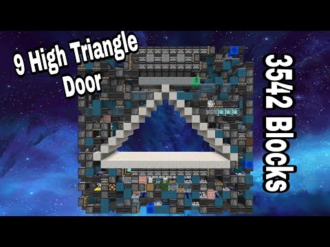 Smallest 9 High triangle door - 3542 Blocks