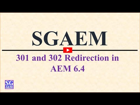 301 and 302 Redirection in AEM 6 4