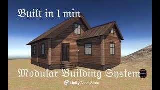 Build a house in 1 min! Unity Runtime Modular Building System by NikoVR