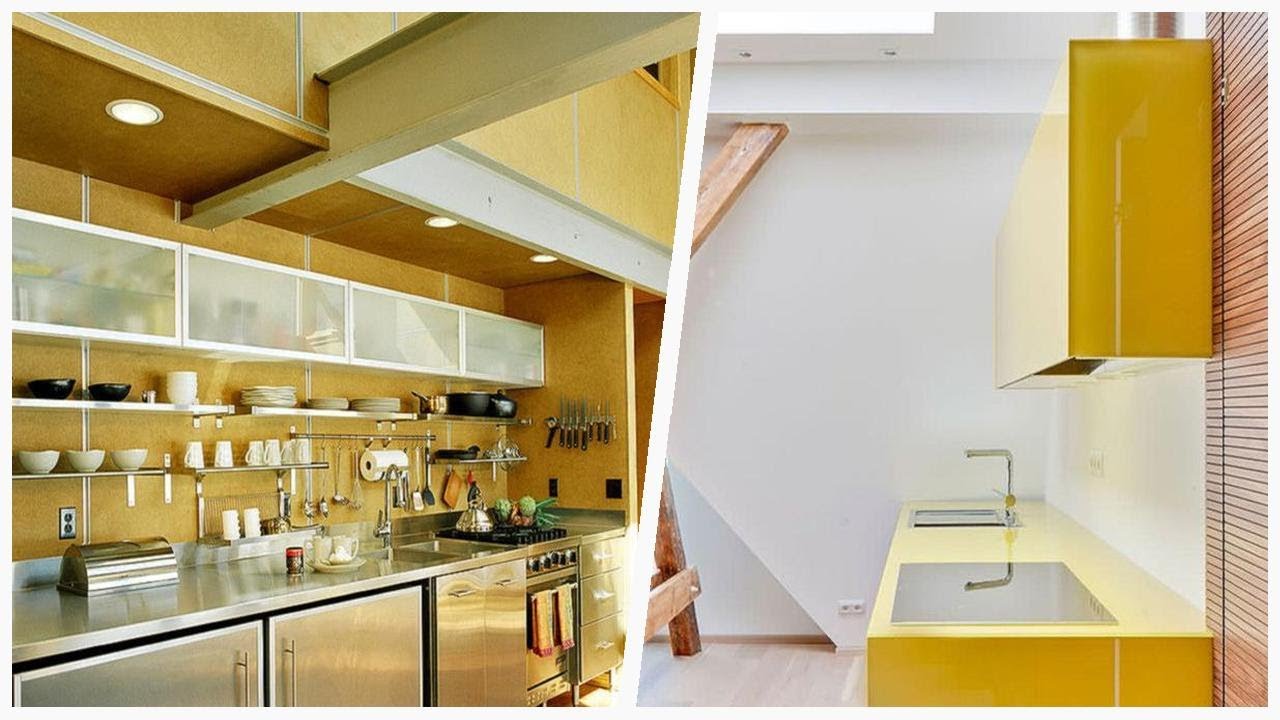 75 Small Yellow Kitchen Design Ideas You'll Love ☆ YouTube