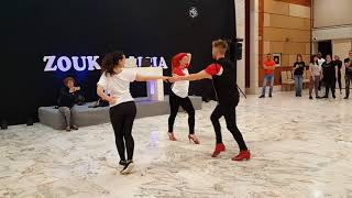 Galicia Zouk Congress 2018 - Daniel & Leticia & Inma - MZouk demo