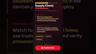 Hardware Supply Chain Risk | SecurityX CAS-005 Objective 2.2 #comptia