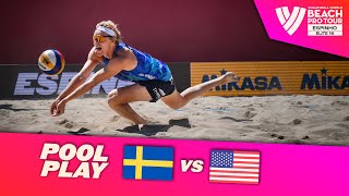 Åhman/Hellvig vs. Partain/Benesh - Pool Play Highlights | Espinho 2024 #BeachProTour screenshot 3