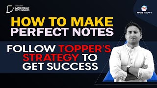 How to make Perfect Notes For Easy Revision (Never Forget )
