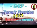 2024 DMV Permit Practice Test   Questions with Answers   1