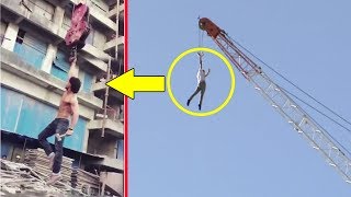 Tiger Shroff's Amazing Stunt On Crane For Baaghi 2 Tiger Shroff's Amazing Stunt On Crane For Baaghi 2