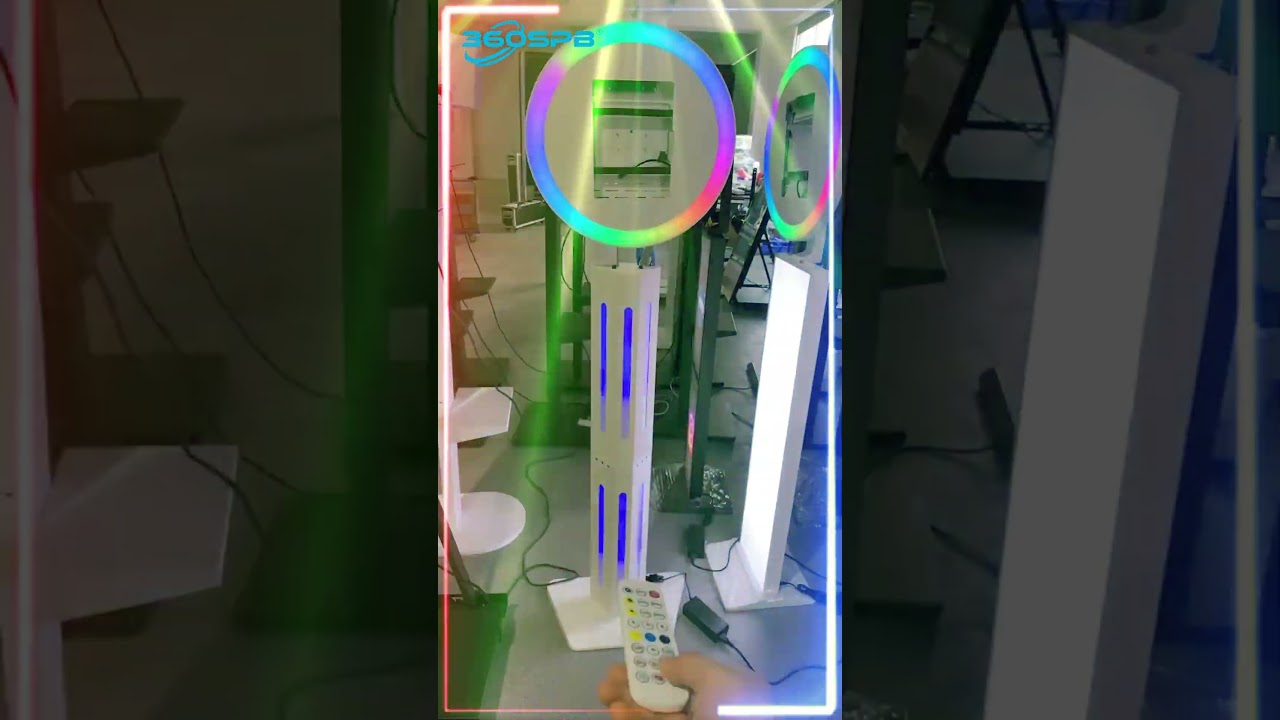 I8 Trapezoidal IPad Photo Booth | App(Manual/Voice/Music) Control RGB Light