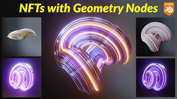 Cool Motion Graphics NFTs using Geometry Nodes in Blender - Tutorial