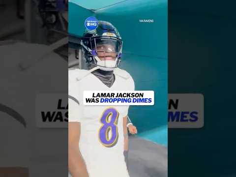 Lamar Jackson was thriving in the pocket last night #shorts