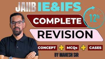 JAIIB IE and IFS Marathon 2025 | JAIIB IE&IFS All Module Complete Coverage in One Shot | Mahesh Sir