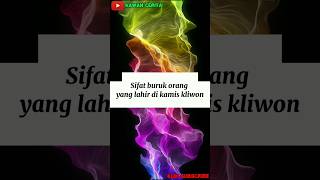 Download Lagu sifat buruk orang yang lahir di kamis kliwon.#shorts #viral  #trending MP3
