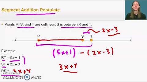 Segment and angle addition postulates   Edgenuity instructional video