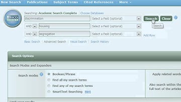 Library Database Search Tips