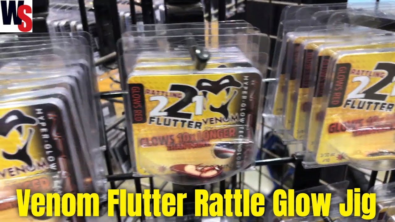 Venom Flutter Rattle Glow Jig For Pike, Walleye and Crappie 
