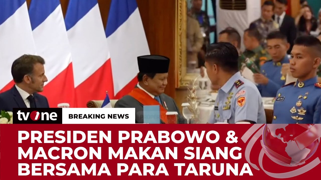 Pantauan Dari Akmil Magelang, Presiden Prabowo & Macron Makan Siang Bersama Para Taruna | tvOne