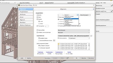 cadwork 3d V28 Maschine - Konvertierungsdialog