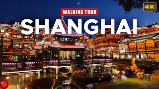 Shanghai上海 CHINA - Walking Tour Yu Garden Yuyuan at Night