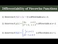 Understanding Differentiability of Piecewise Functions