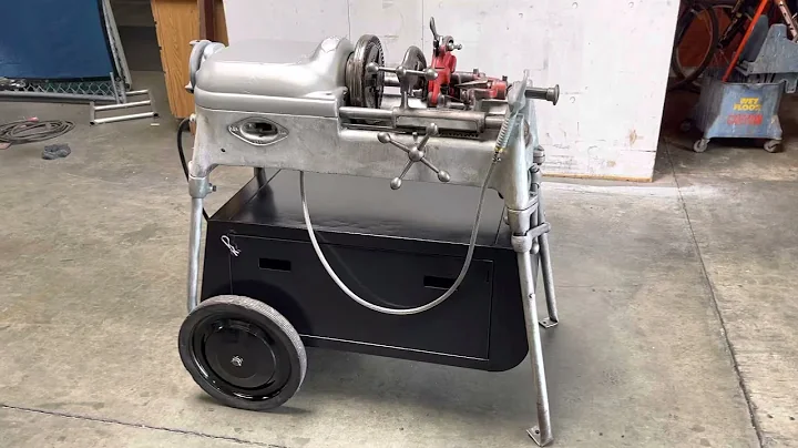 Ridgid 535 Pipe Threader Threading Machine 1/8” to 2” with Wheeled Cart