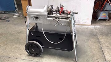 Ridgid 535 Pipe Threader Threading Machine 1/8” to 2” with Wheeled Cart