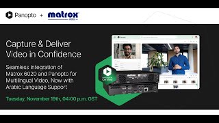 Introducing Panopto Arabic ASR: Connect Global Learners with Accessible Video Learning Solutions