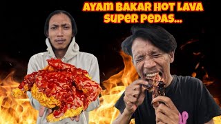 INSANELY SPICY 1 HOT LAVA CHICKEN MAKES YOUR MOUTH FEEL BURNING...