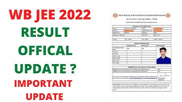 wbjee result 2022|wbjee 2022 result date |wbjee 2022|wbjee result |wbjee councelling rank vs colege