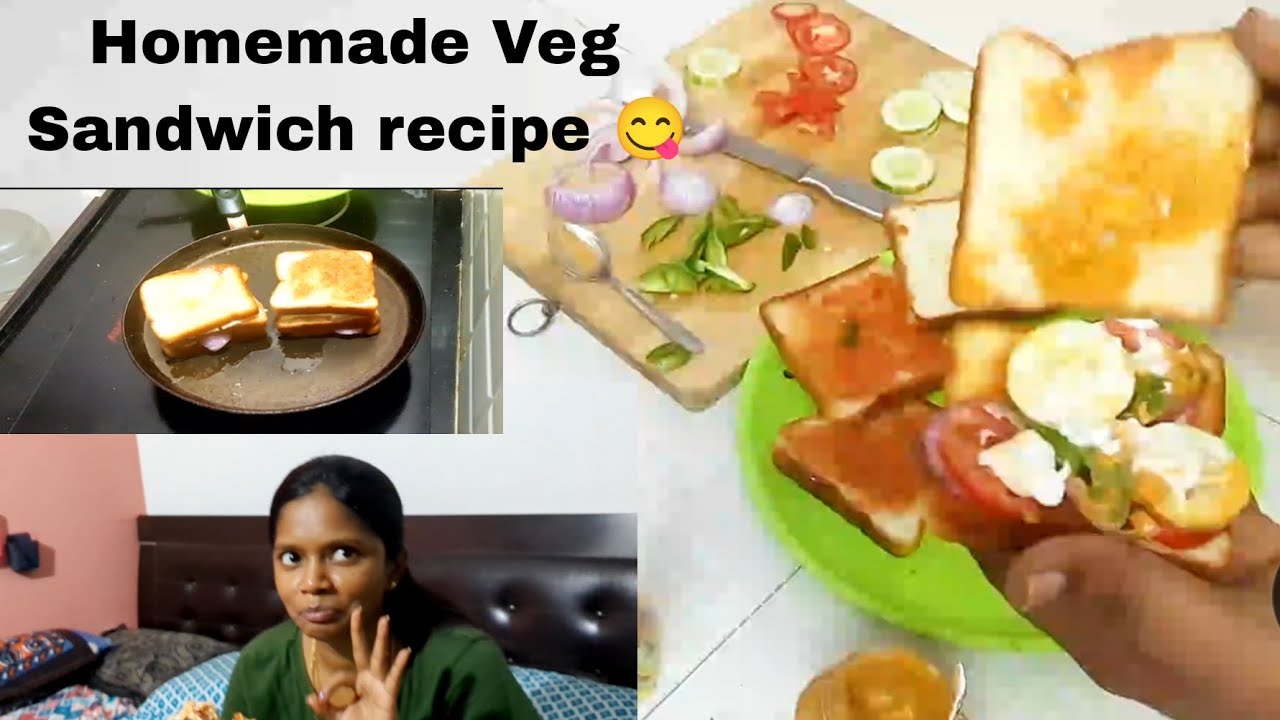 Tasty Homemade Veg Sandwich 🥪 