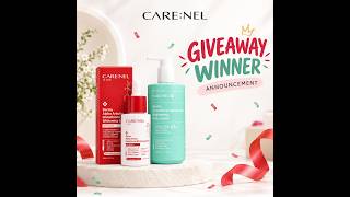 Giveaway winner announcement Of CARE:NEL's exclusive products