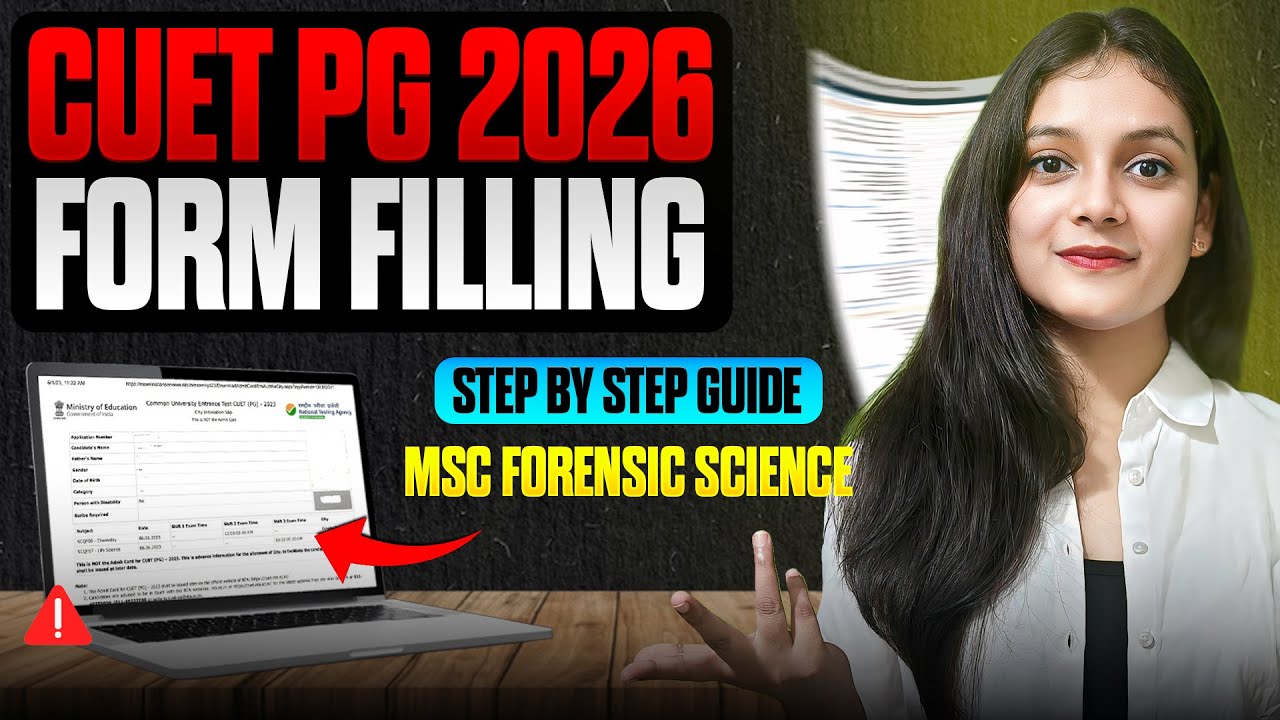 Form filling procedure CUET PG 2026 | Step-by-step guide | Priyanshi Jain | Forensic Science