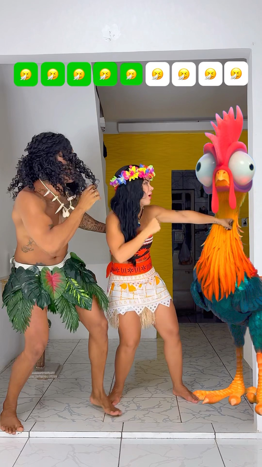 Como se chama o galo da MOANA?​⁠@mayca.brasil #trend #challenge #moana #maui #funnymemes #funny