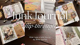 Completed Junk Journal Flip-Through | Vintage Floral Memory Keeping & Everyday Ephemera