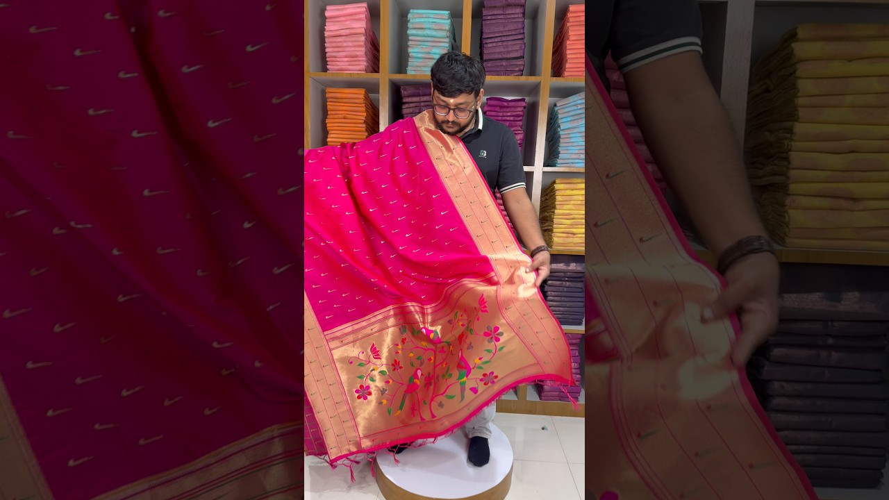 Pure Zari Triple Muniya Border Parrot Paithani Dupatta