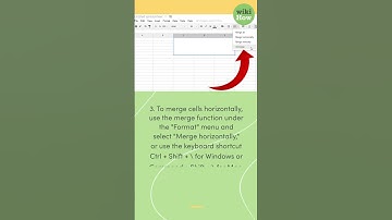 How to Merge Cells in Google Sheets #shorts