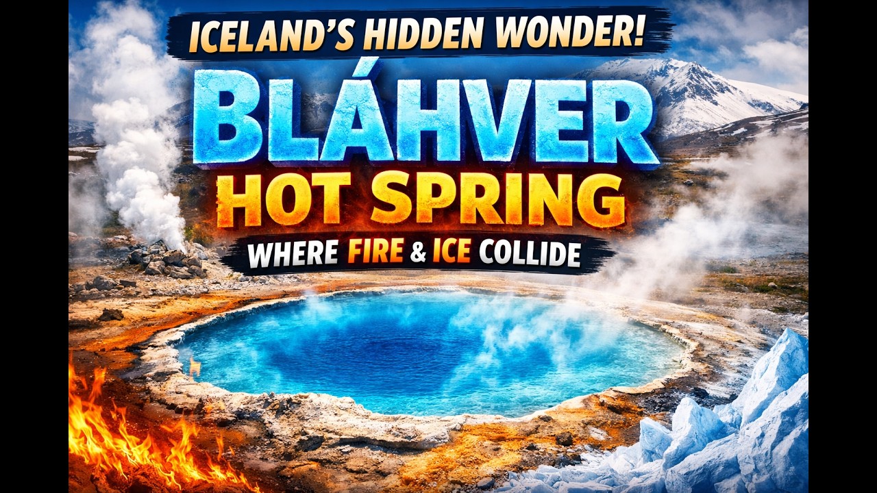 Bláhver Hot Spring Iceland | The Electric Blue Geothermal Wonder of Hveravellir #Iceland #HotSpring — Bláhver, Iceland — video poster
