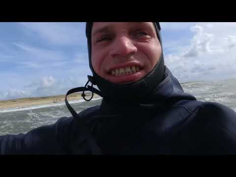 Kitevlog: Downwinder Freeriders Kitesurfing Bergen - Egmond - Castricum - De Hanghout - Wijk aan Zee