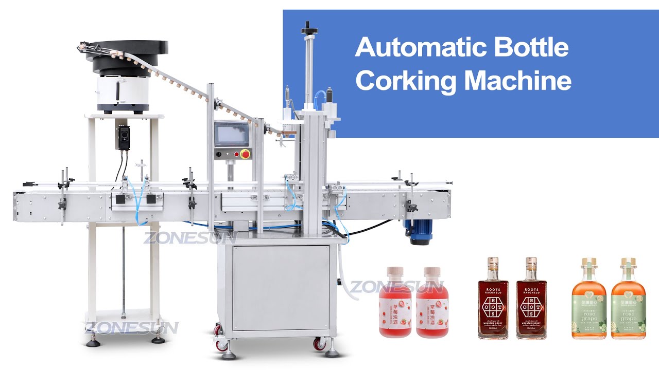 How To Use ZSXG16D3 Automatic Bottle Corking Machine YouTube