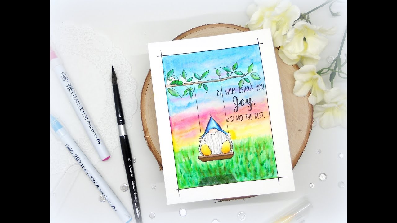 Scene Coloring with Zig Clean Color Markers - YouTube