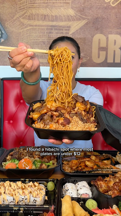 Hibachi for UNDER $15 in the economy is unheard of #hibachi #shorts #foodie