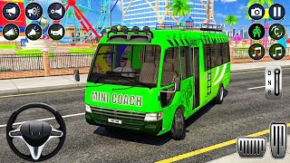 Mini Coach Passenger Bus Simulator 3D - Realistic Traffic System &amp; Long Route Android Gameplay 2026