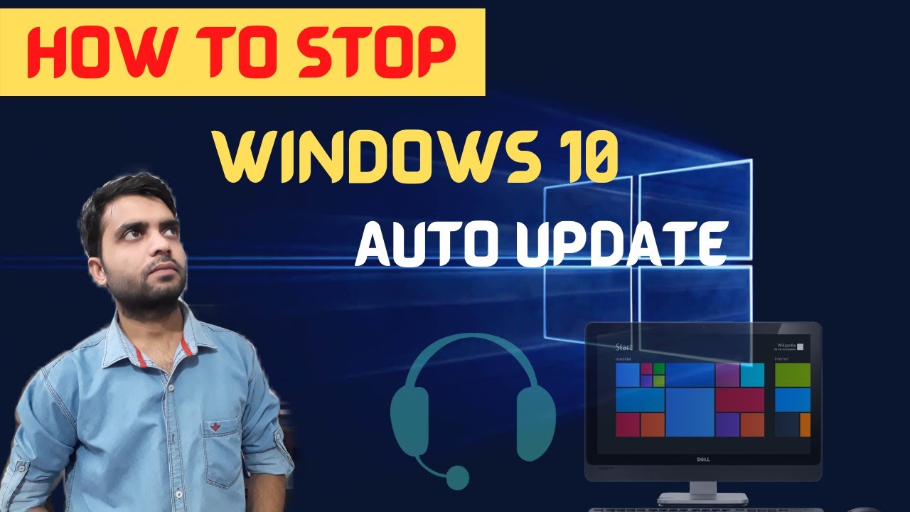 How to Disable | Stop Auto Update on Windows 10 - YouTube