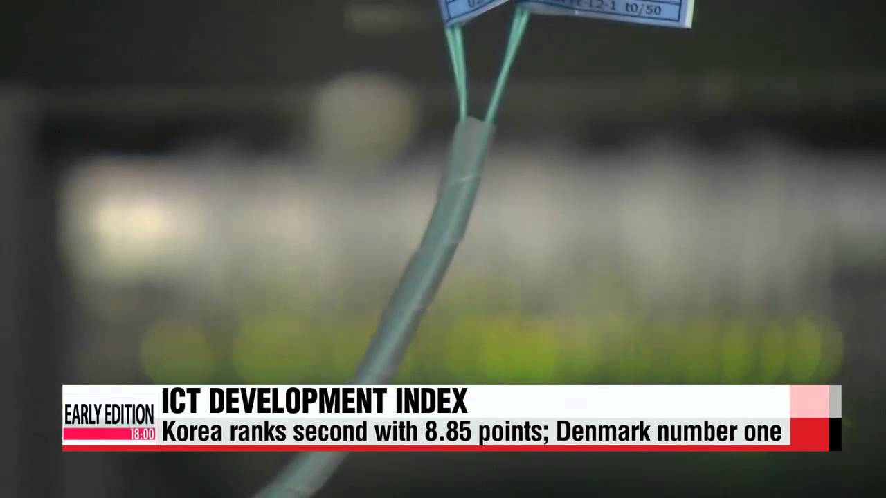Korea ranks second on ICT Development Index 

한국, 세계 정보통신 1위 자리 덴마크에 내줘
