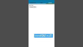 innerHTML in JS @ctutorialbynaziasohail