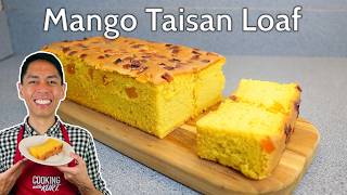 Red Ribbon Mango Taisan Loaf: Moist and Light Chiffon Cake Topped with Butter | Cooking with Kurt