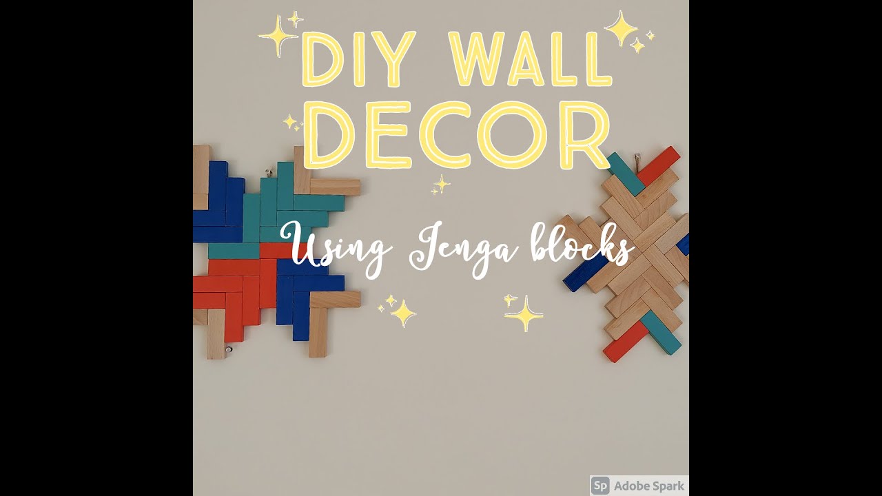 DIY Homedecor using Jenga blocks | DIY in 5 minutes | DIY Wall decor using Jenga blocks