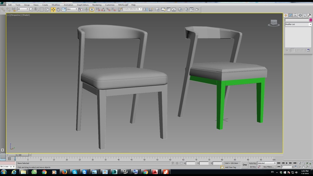 3d chair model free download for max